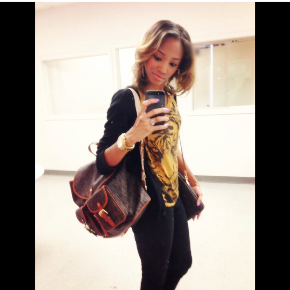 Large Michael Kors Backpack - image 8